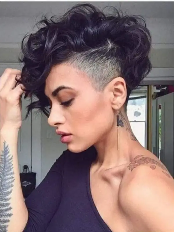 Curly mohawk hairstyles girls