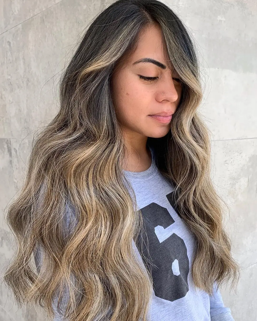 Bouncy curls with layers
