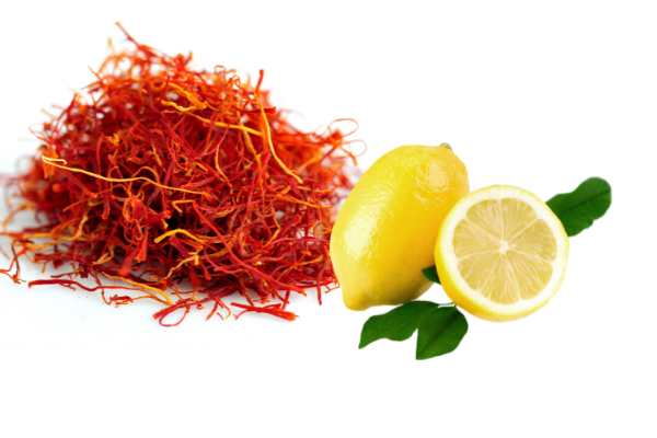 saffron and lemon juice